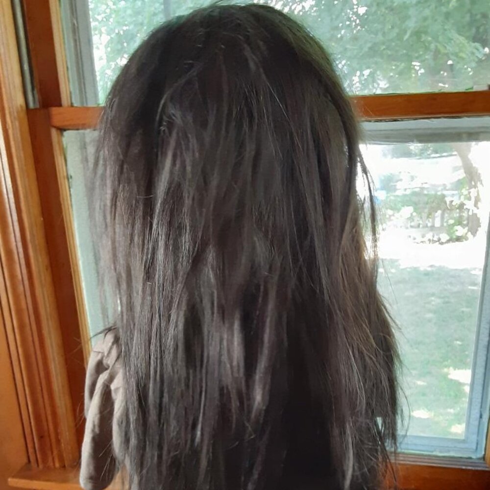 Gothic bat emo wig  Gray and brown mix. 22'' Lace front. - Picture 5 of 5
